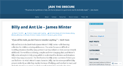 Desktop Screenshot of jadetheobscure.com